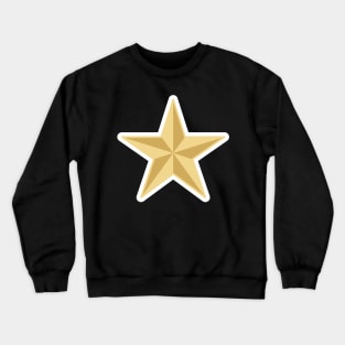 Gold Star Sticker design vector illustration. Star icon design concept. Success award or ranking award star sticker vector design. Crewneck Sweatshirt